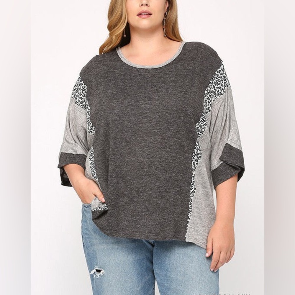Gigio Plus+ Leopard Top